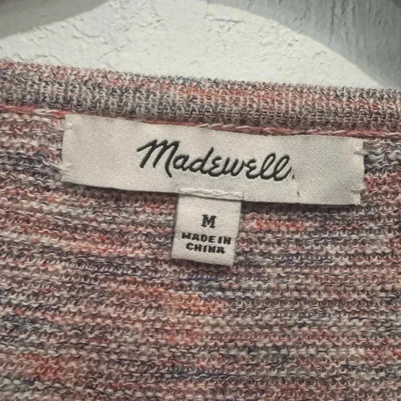 Madewell Womens Multicolor Oversized Open Front Cardigan Medium - Picture 8 of 10